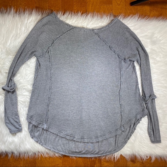 We the Free oversized Thermal Knit LongThumb Holes - Picture 3 of 8